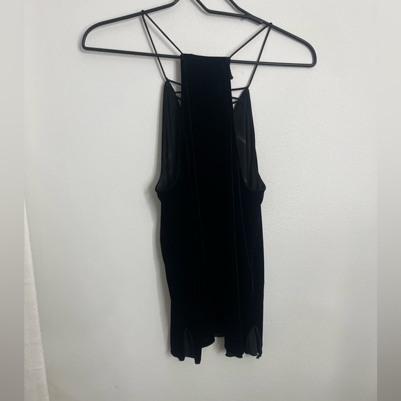 Johnny Was Love Black Velvet and Silk Top - Picture 5 of 9